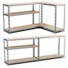 Etagère Charges Lourdes -180x120x40cm Gris Etagère Charges Lourdes -180x120x40cm Gris